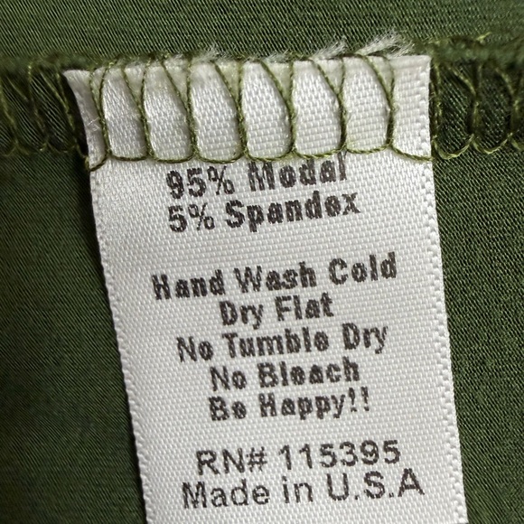 Fighting Eel Olive and White Midi Chopstick Dress - Picture 4 of 5